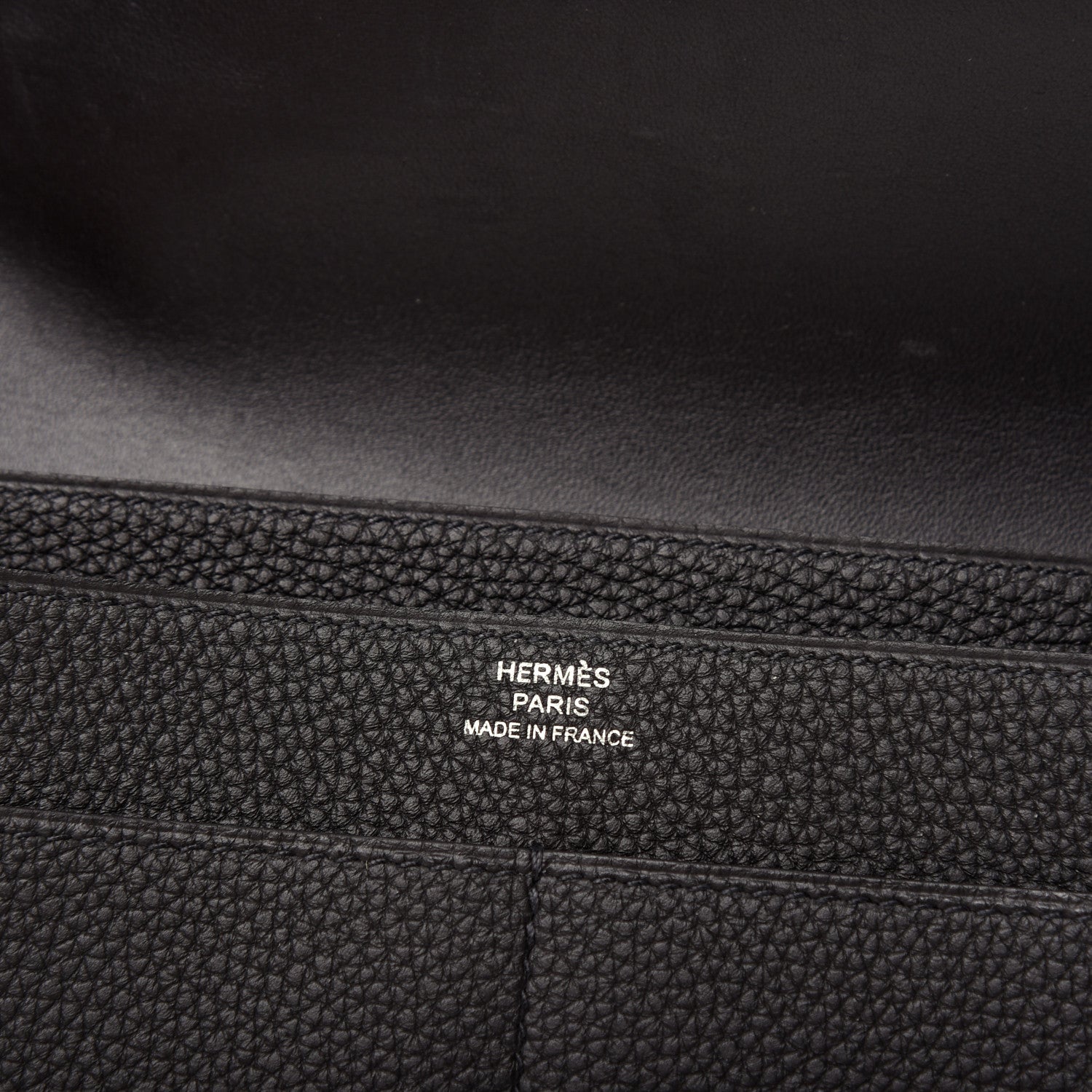 Hermes Togo Dogon Duo Wallet Black 6 of 8