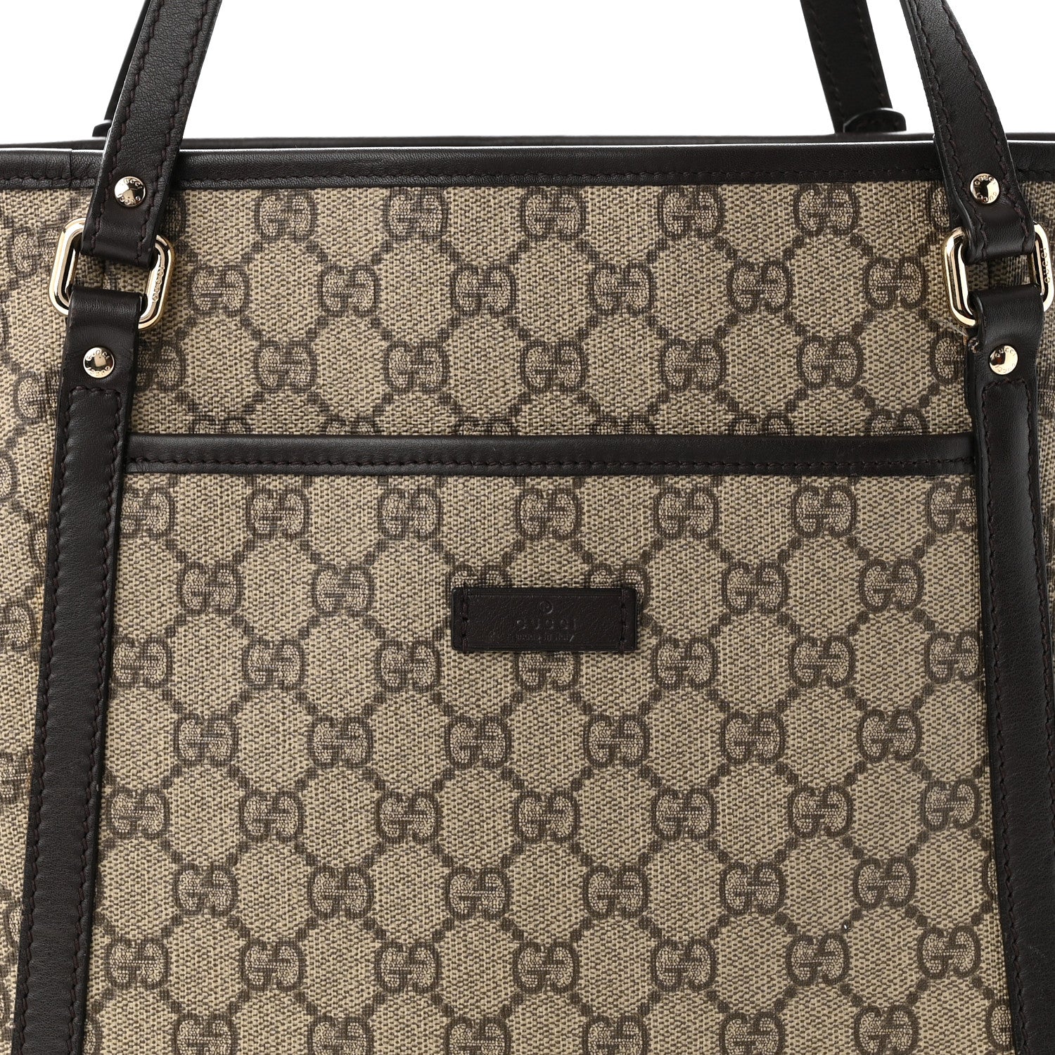Gucci GG Supreme Monogram Medium Joy Tote Dark Brown 8 of 11