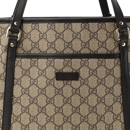 Gucci GG Supreme Monogram Medium Joy Tote Dark Brown 8 of 11