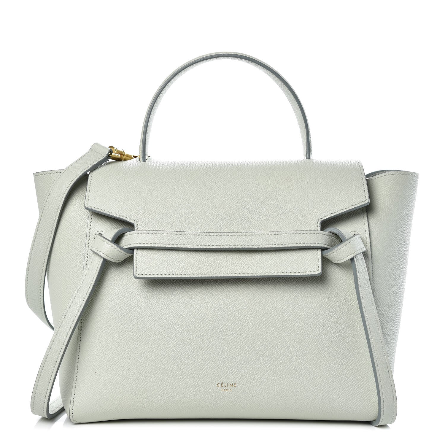 Celine Grained Calfskin Micro Belt Bag Baby Blue 1 of 9