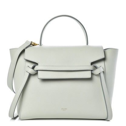 Celine Grained Calfskin Micro Belt Bag Baby Blue 1 of 9