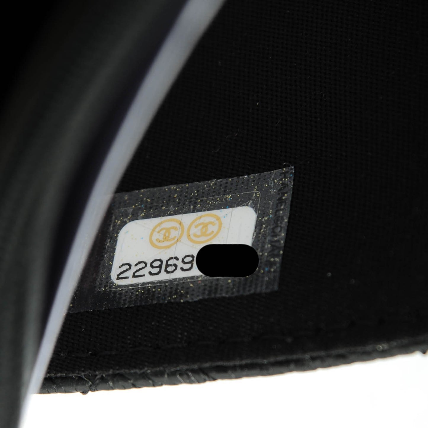 Caviar Quilted Boy Wallet On Chain WOC Black