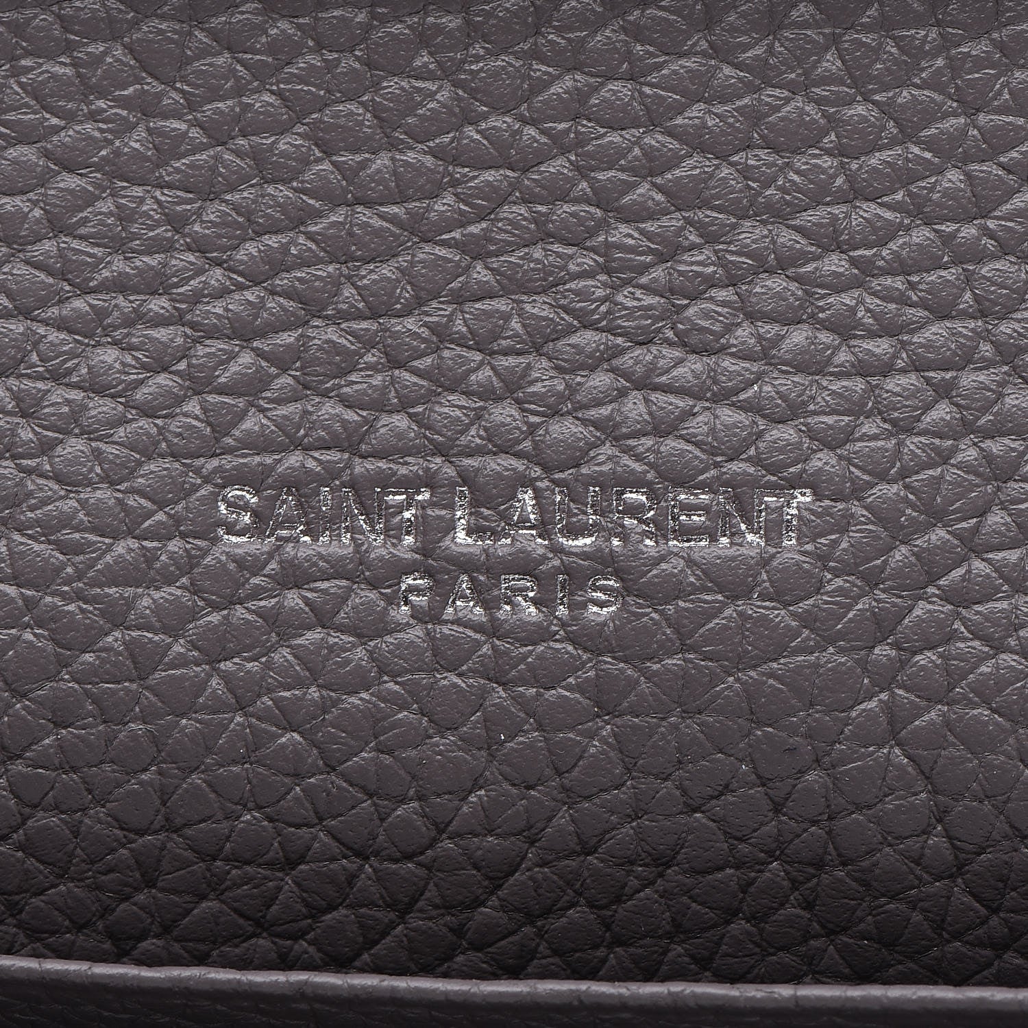 Saint Laurent Grained Calfskin Sac De Jour Souple Thin Wallet Fog 8 of 14