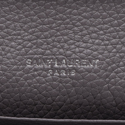Saint Laurent Grained Calfskin Sac De Jour Souple Thin Wallet Fog 8 of 14