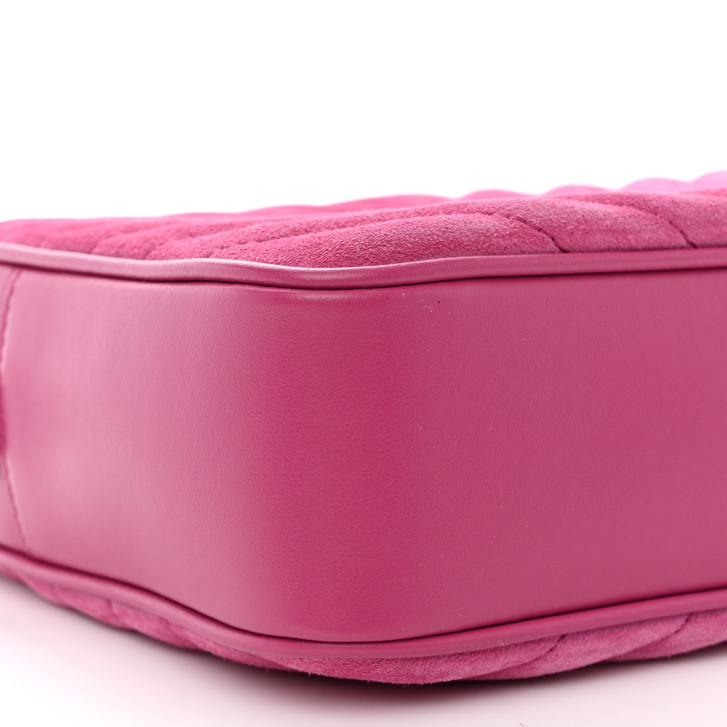 Saint Laurent Suede Matelasse Monogram Lou Camera Bag Rose 9 of 11
