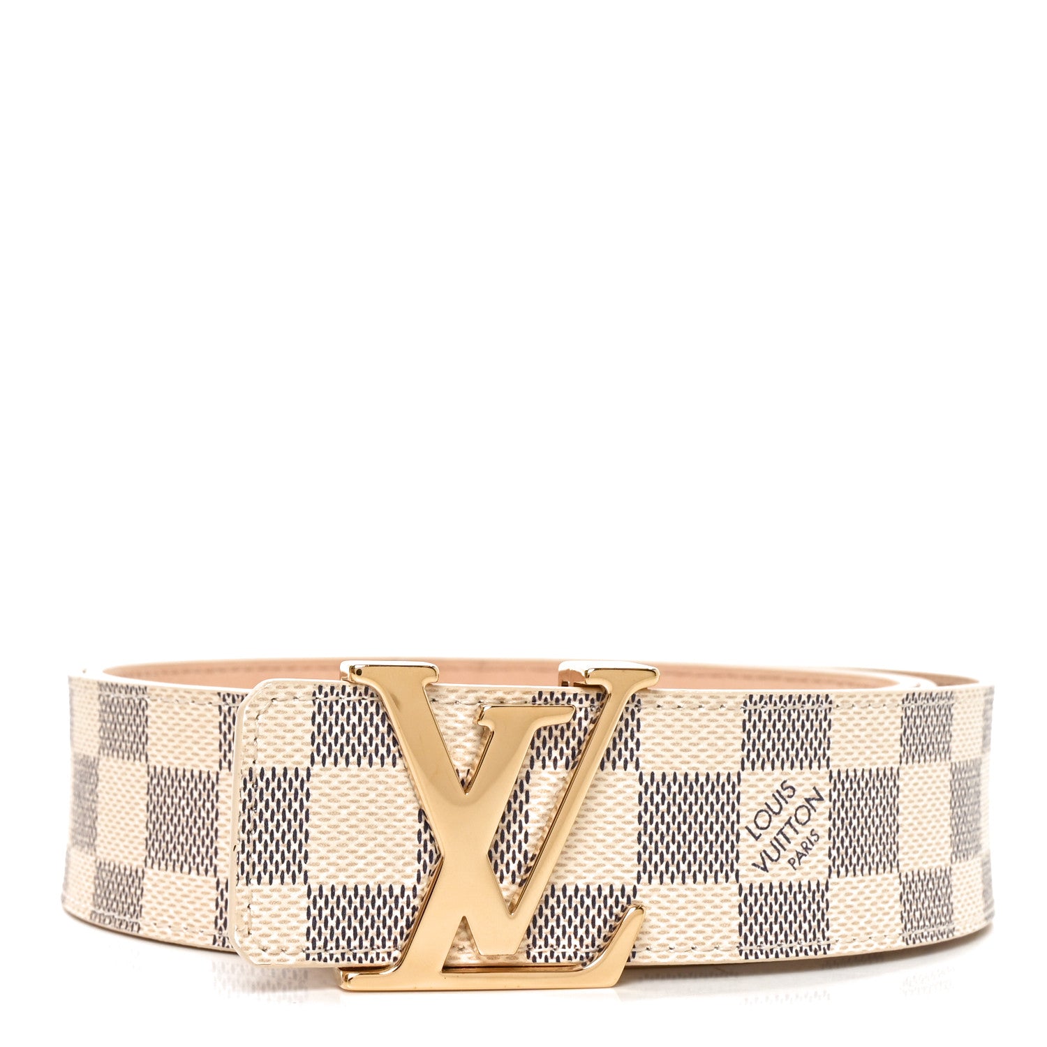 Louis Vuitton Damier Azur 40mm LV Initiales Belt 110 44 1 of 8