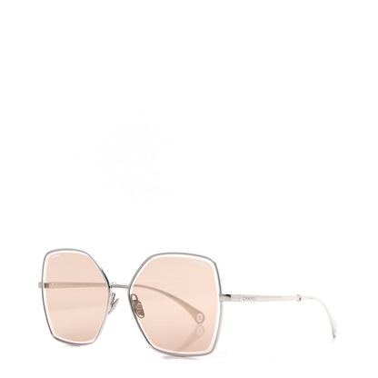 Chanel Butterfly Removable Pearl Chain Sunglasses 4262 Brown 2 of 9