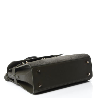 Delvaux Calf Hair MM Tempete Satchel Kaki 5 of 12