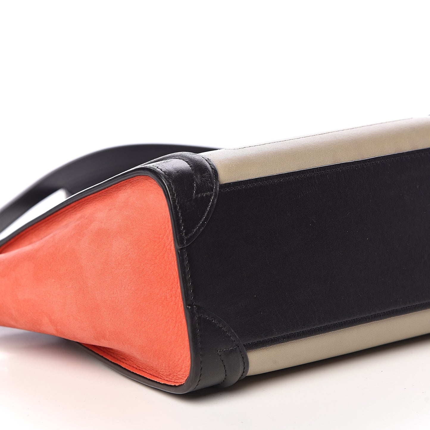 Smooth Calfskin Nano Tri-Color Luggage Beige