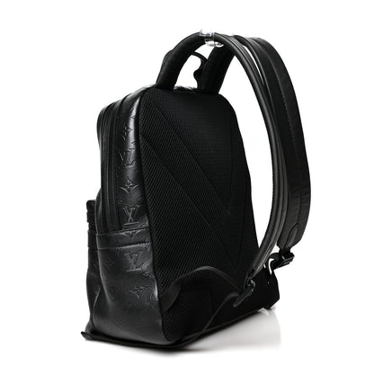 Louis Vuitton Calfskin Monogram Shadow Sprinter Backpack Black 3 of 15