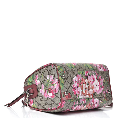 Gucci GG Supreme Monogram Blooms Small Boston Beige Multicolor Dry Rose 4 of 10