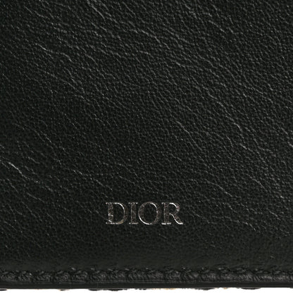 Christian Dior Oblique Long Vertical Wallet Blue Multicolor 6 of 8