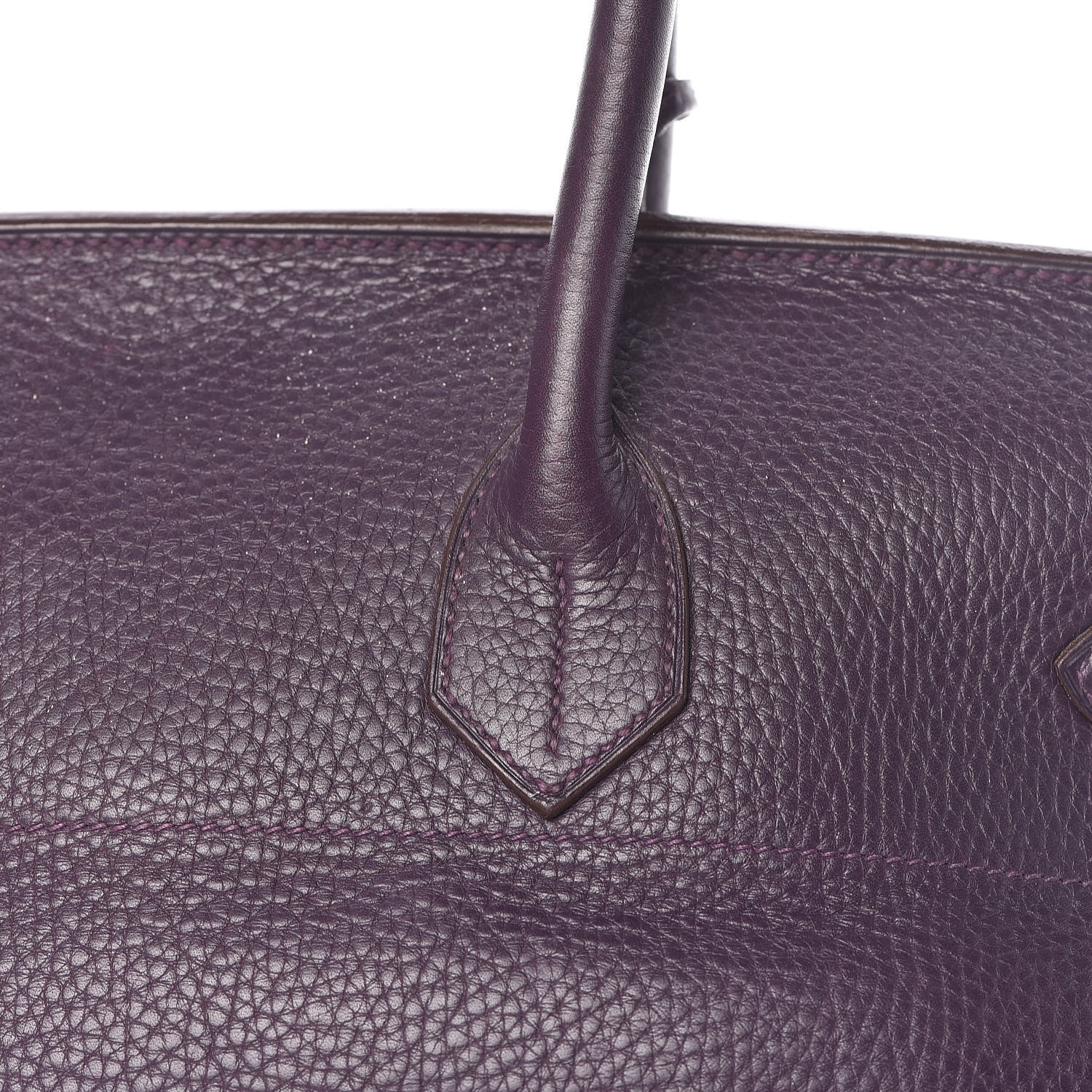 Hermes Taurillon Clemence JPG Birkin 42 Raisin 29 of 56