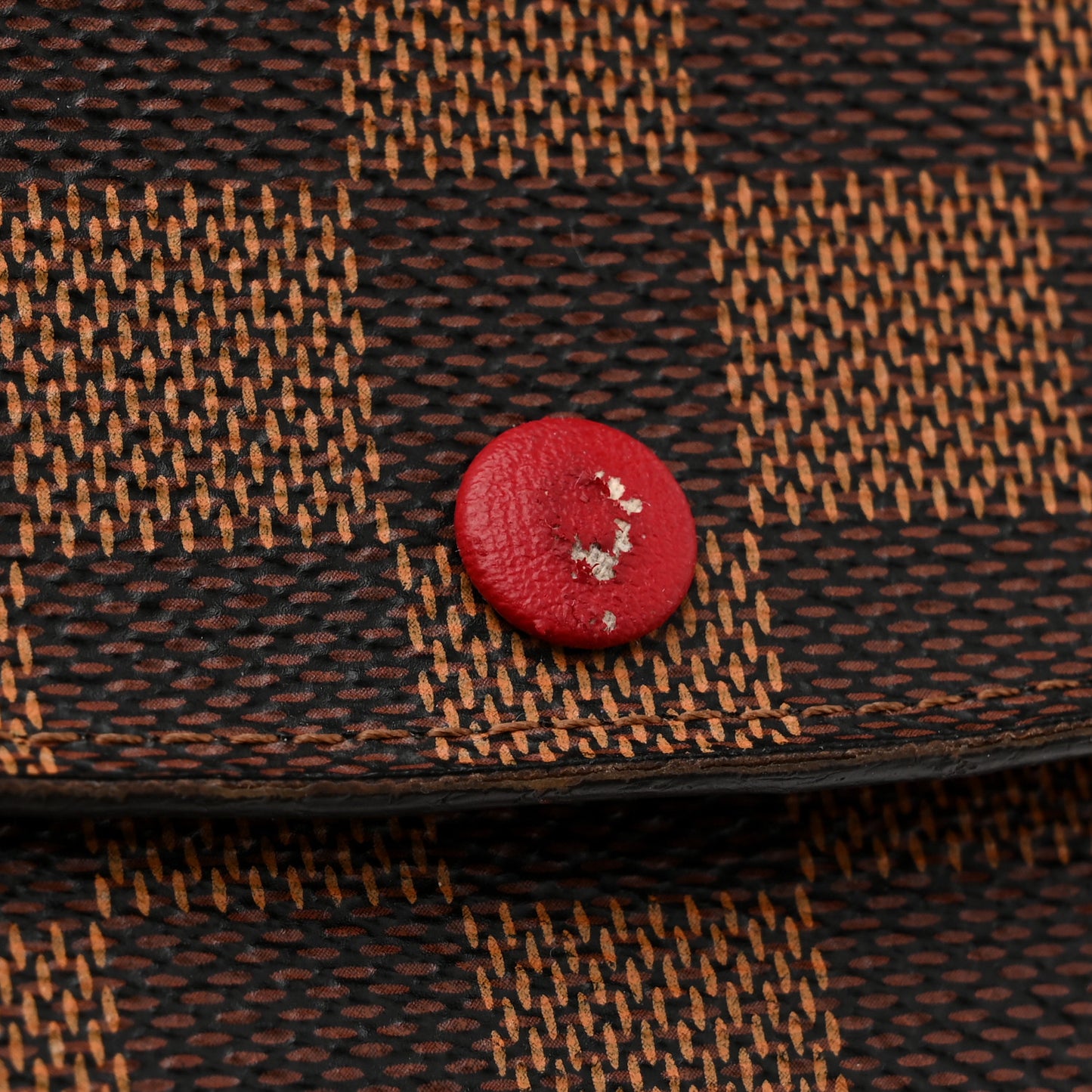 Damier Ebene Emilie Wallet Red