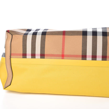 Burberry Vintage Check Large The Giant Reversible Tote Antique Yellow Golden Yellow 13 of 24