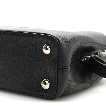 Louis Vuitton Taurillon Capucines BB Black Fuchsia 10 of 11