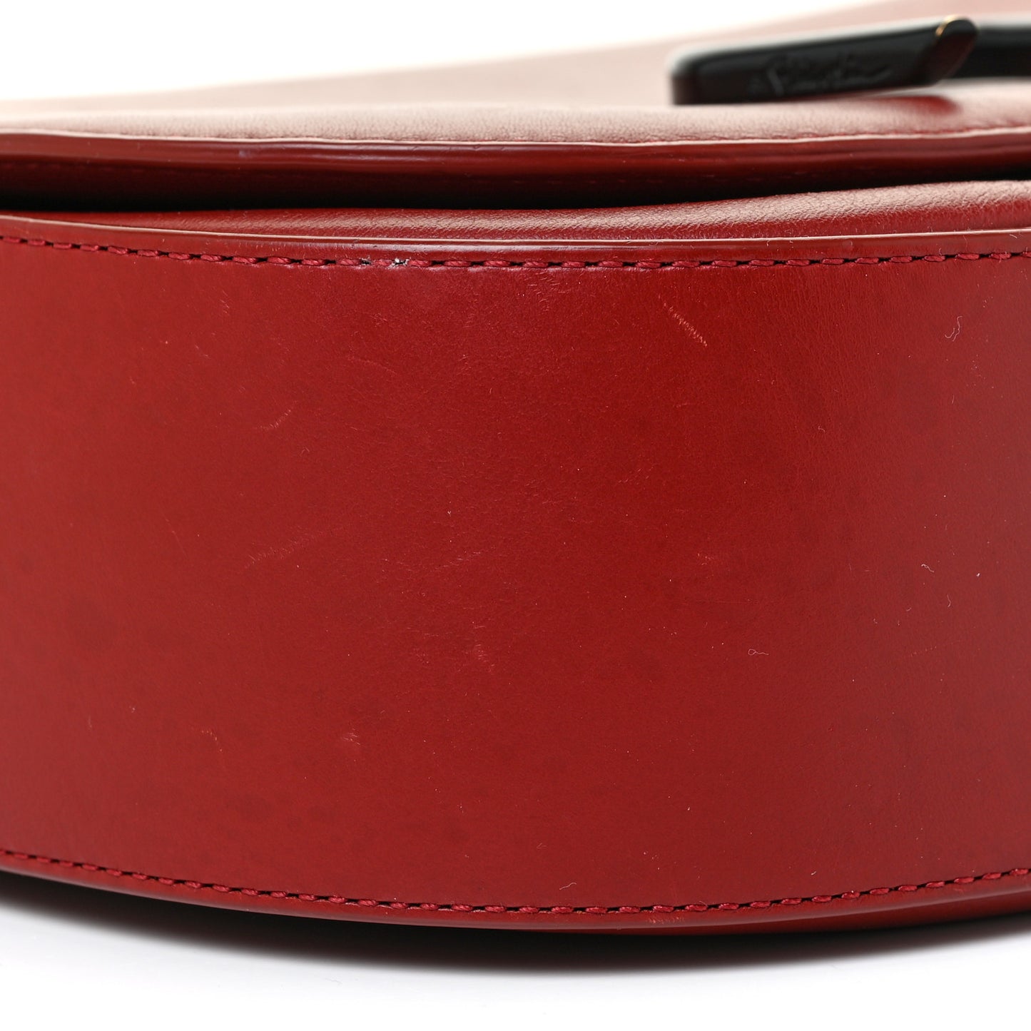 Calfskin Alix Saddle Crossbody Bag Red