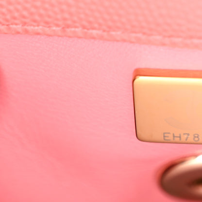 Chanel Caviar Quilted Mini Coco Handle Flap Pink 7 of 11