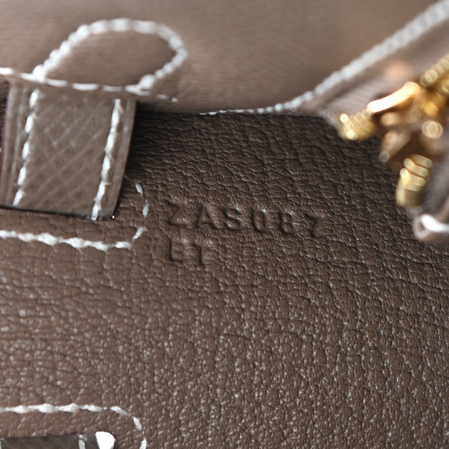 Hermes Epsom Kelly Sellier 25 Etoupe 7 of 11