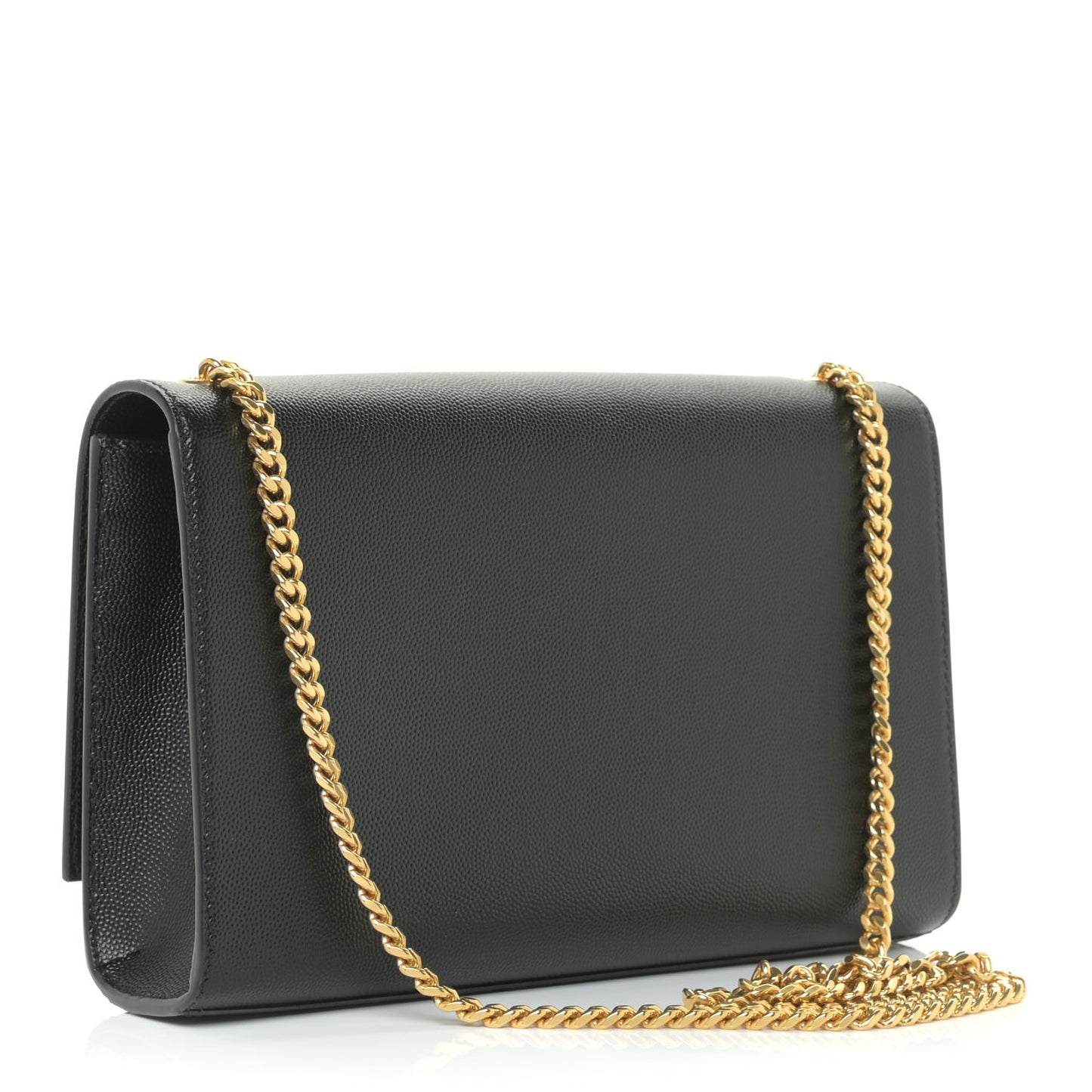 Grain De Poudre Medium Classic Monogram Kate Satchel Black
