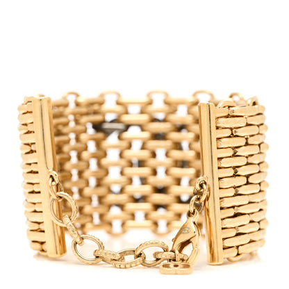 Chanel Crystal CC Chain CC Bracelet Gold Silver 3 of 4