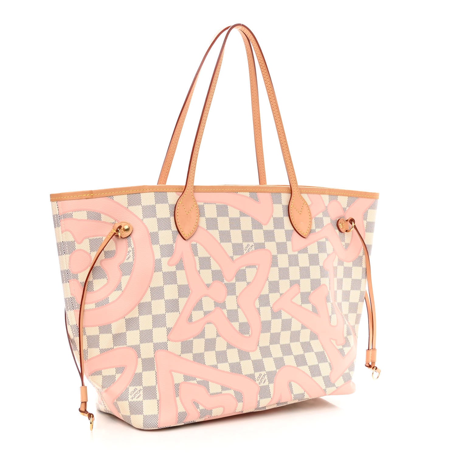 Louis Vuitton Damier Azur Tahitienne Neverfull MM 3 of 11