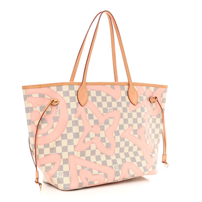 Louis Vuitton Damier Azur Tahitienne Neverfull MM 3 of 11