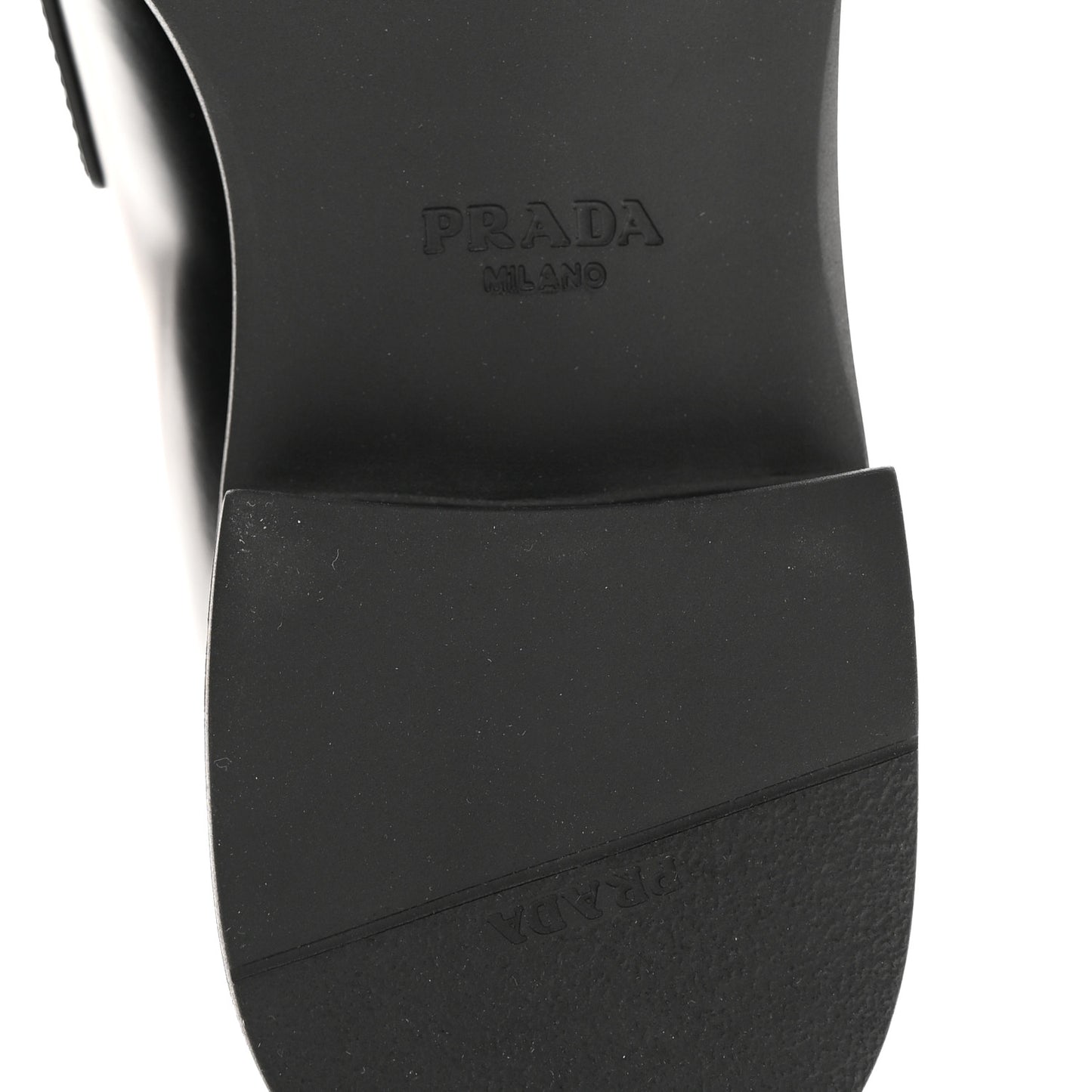 Spazzolato Metal Triangle Logo 50mm Loafers 40 Black