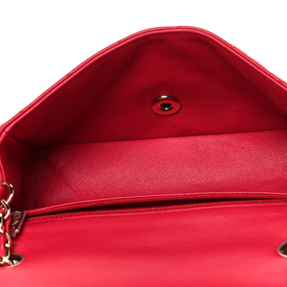 Chanel Lambskin Quilted Mini Rectangular Flap Red 5 of 9
