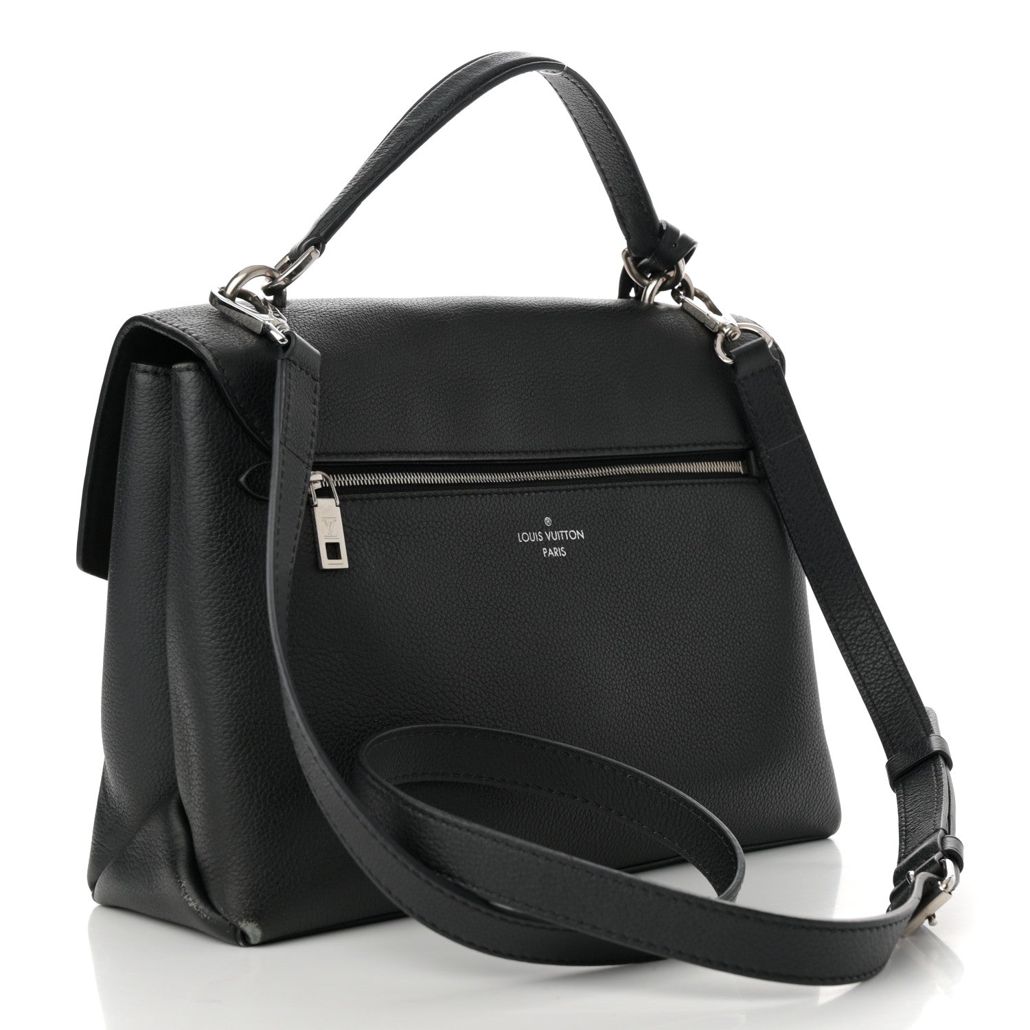 Louis Vuitton Soft Calfskin My Lockme Top Handle Vanille Black 3 of 13