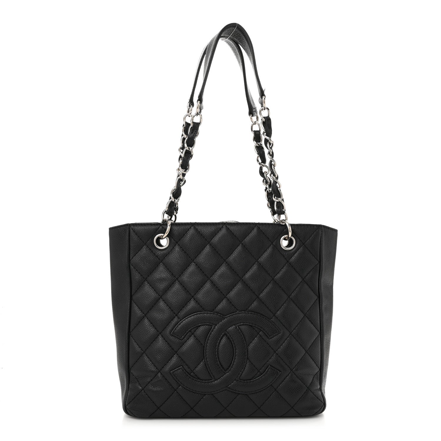Chanel Caviar Quilted Petit Shopping Tote PST Black 1 of 11