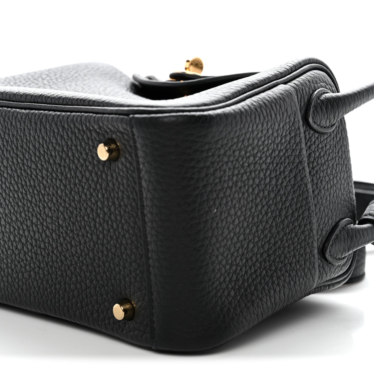 Hermes Taurillon Clemence Mini Lindy 20 Black 10 of 11