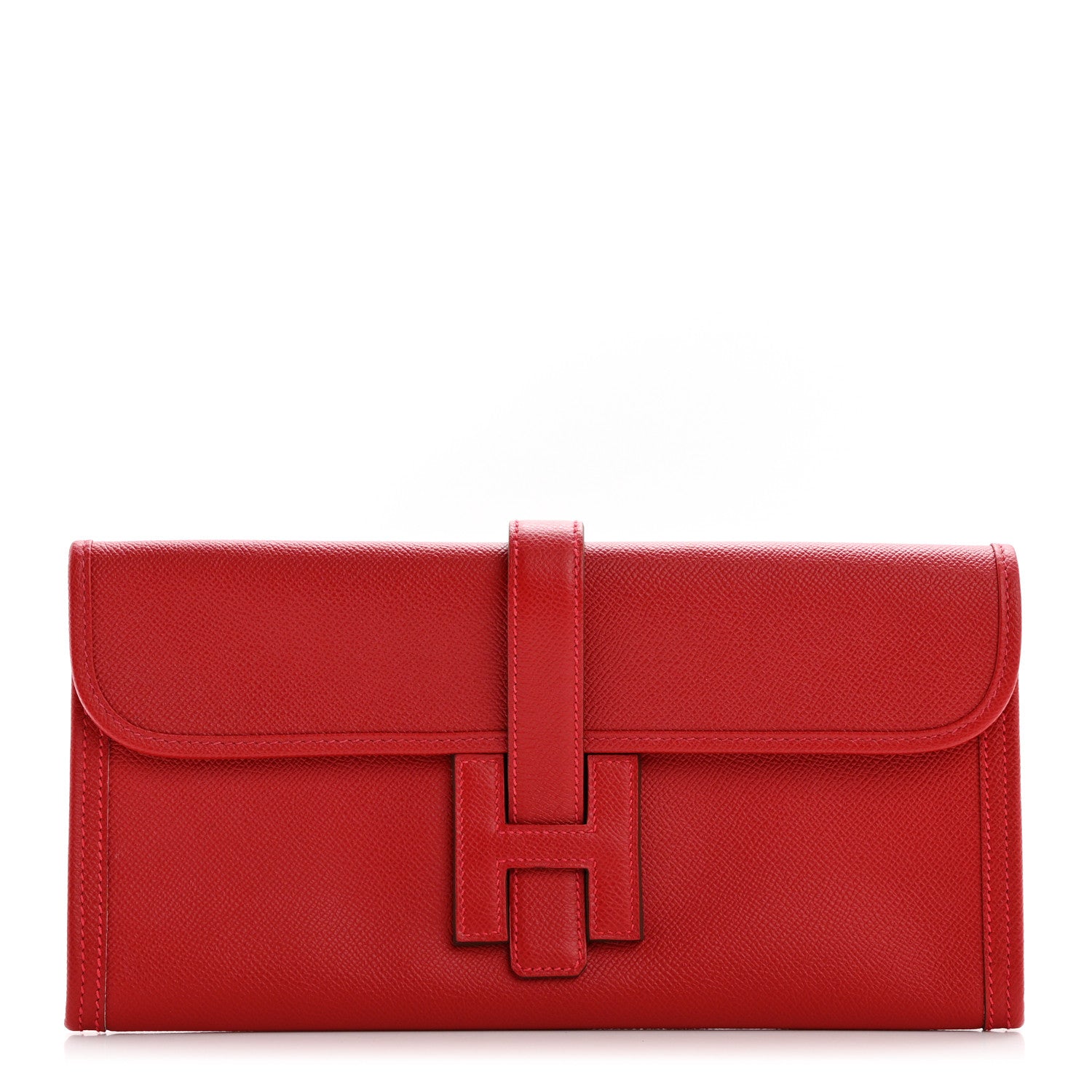 Hermes Epsom Jige Elan 29 Clutch Rouge Casaque 1 of 10