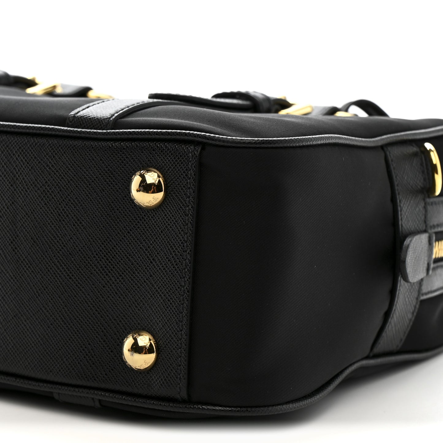 Tessuto Nylon Saffiano Bauletto Black