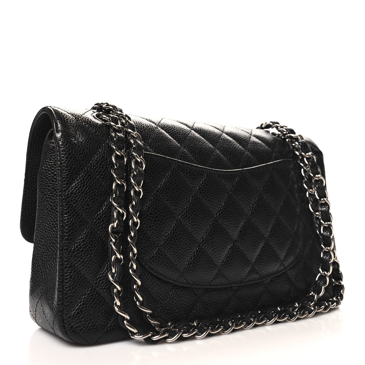 Chanel Caviar Quilted Medium Double Flap Black 3 of 10