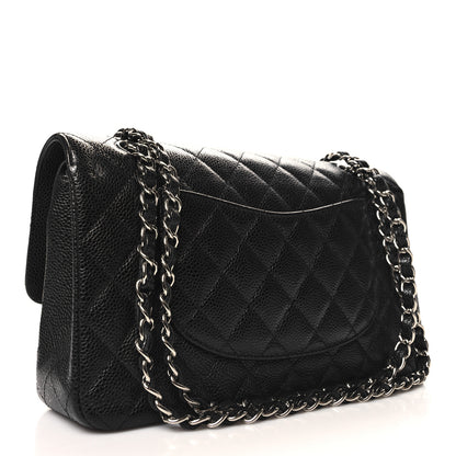 Chanel Caviar Quilted Medium Double Flap Black 3 of 10