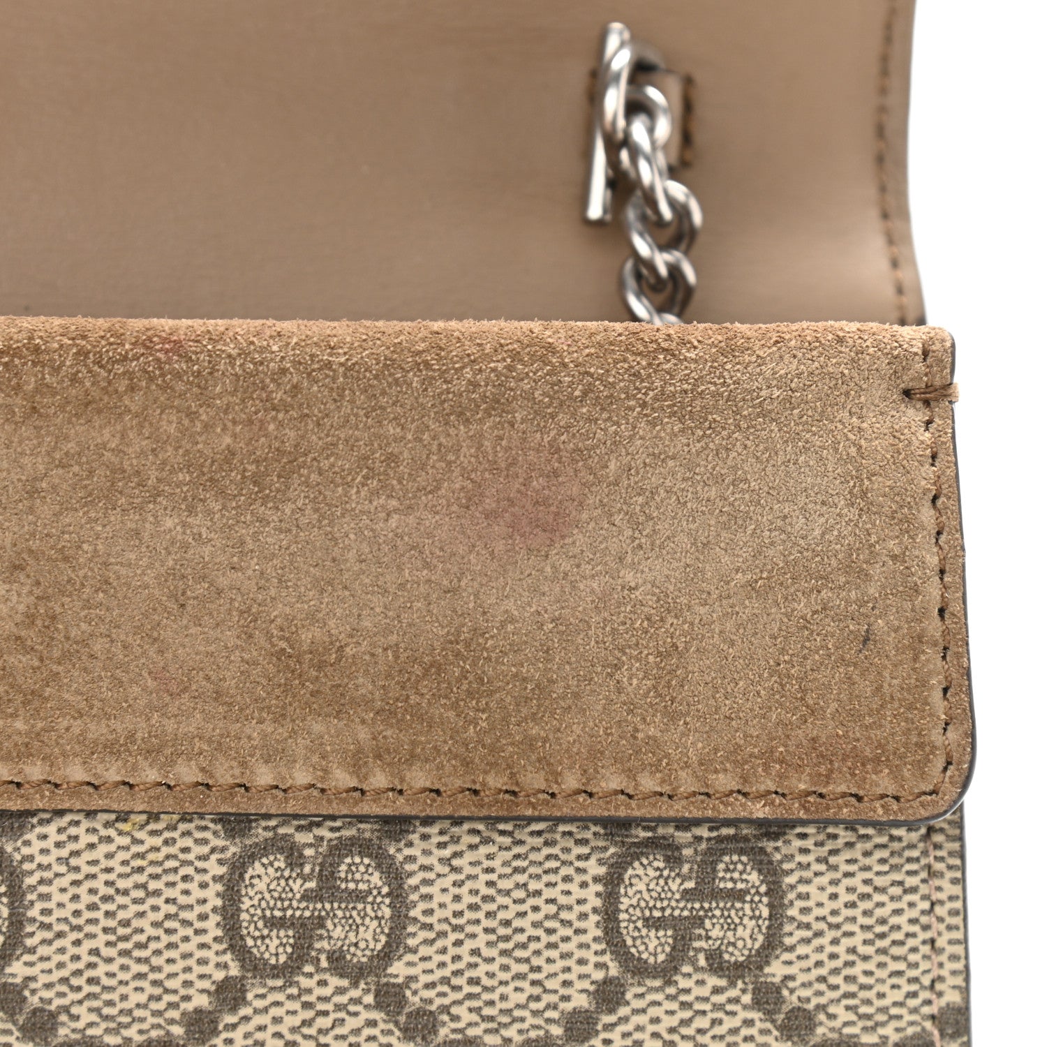 Gucci GG Supreme Monogram Super Mini Dionysus Shoulder Bag Taupe 11 of 11