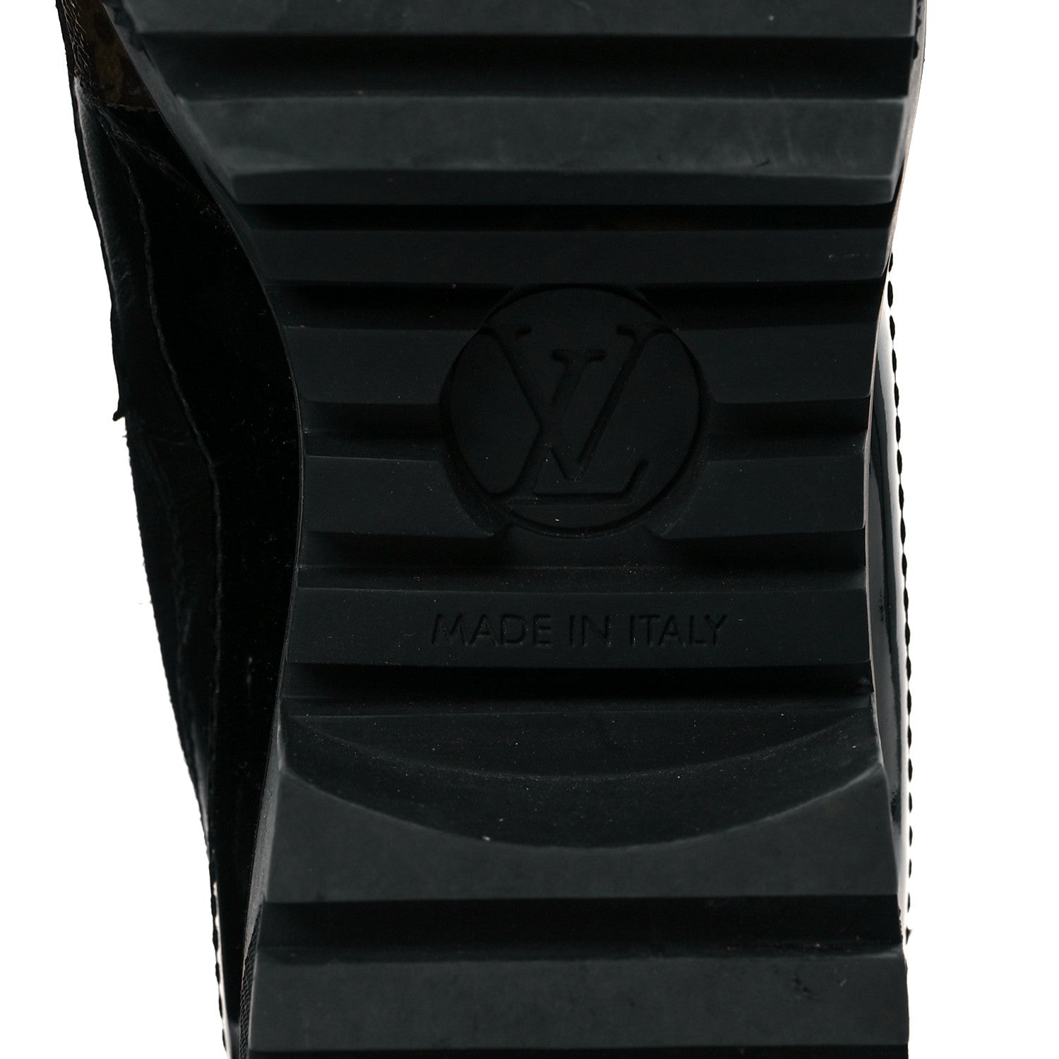 Louis Vuitton Suede Calfskin Monogram Zip Up Laureate Platform Desert Boots 37 Black 6 of 9