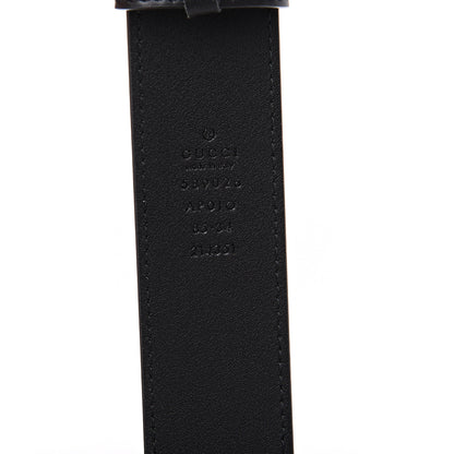 Gucci Moon Calfskin Crystal Tiger Head G Buckle 35mm Belt 85 34 Black 4 of 6