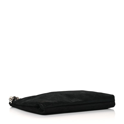 Jimmy Choo Shimmer Suede Callie Clutch Bag Black 3 of 9