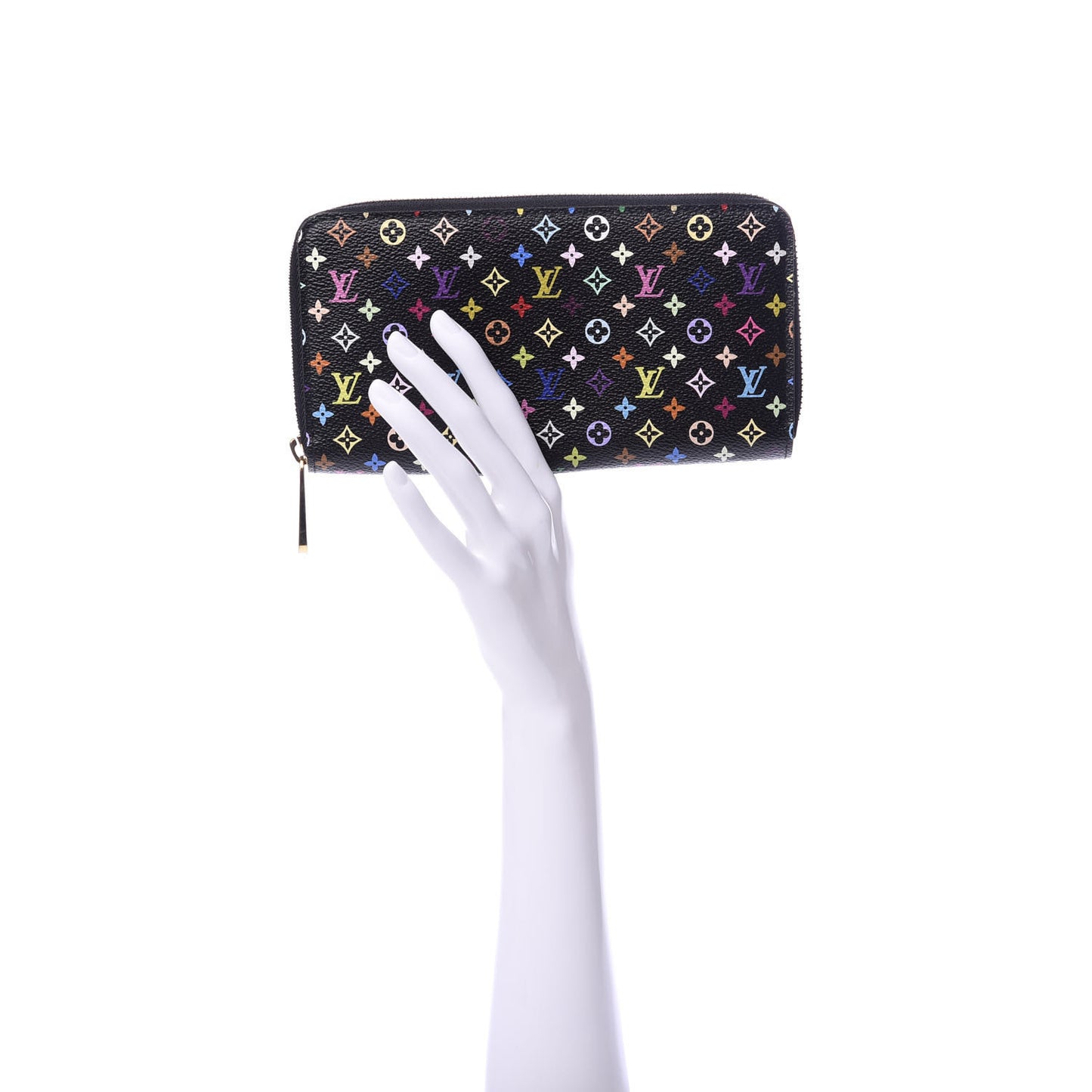 Monogram Multicolor Zippy Wallet Black