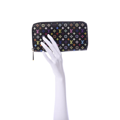 Louis Vuitton Monogram Multicolor Zippy Wallet Black 2 of 7