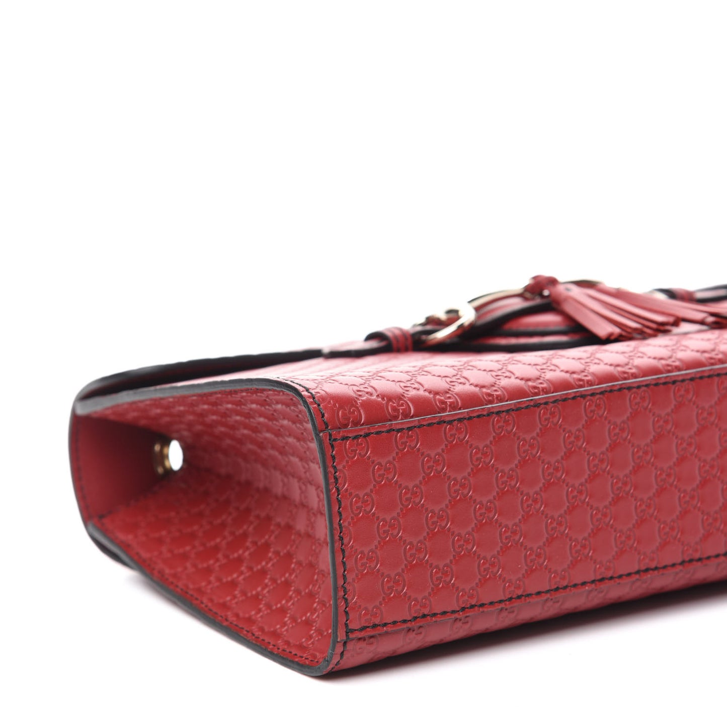 Microguccissima Medium Emily Chain Shoulder Bag Red