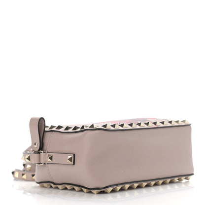 Valentino Garavani X UNDERCOVER Calfskin Rockstud Rose Print Camera Crossbody Bag Poudre 4 of 8