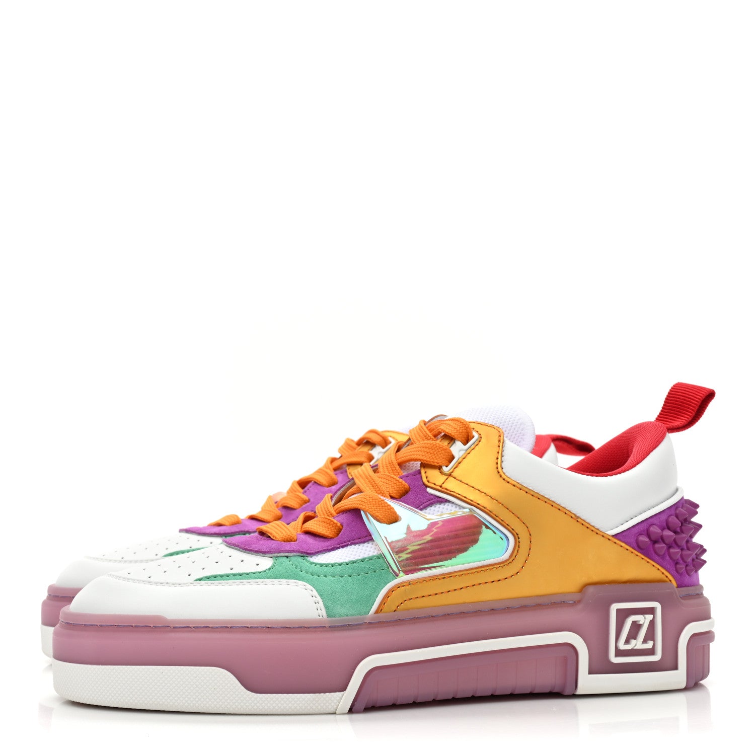 Christian Louboutin Calfskin Suede Spike Astroloubi Donna Low Top Sneakers 40.5 Kismet Supernova 3 of 10
