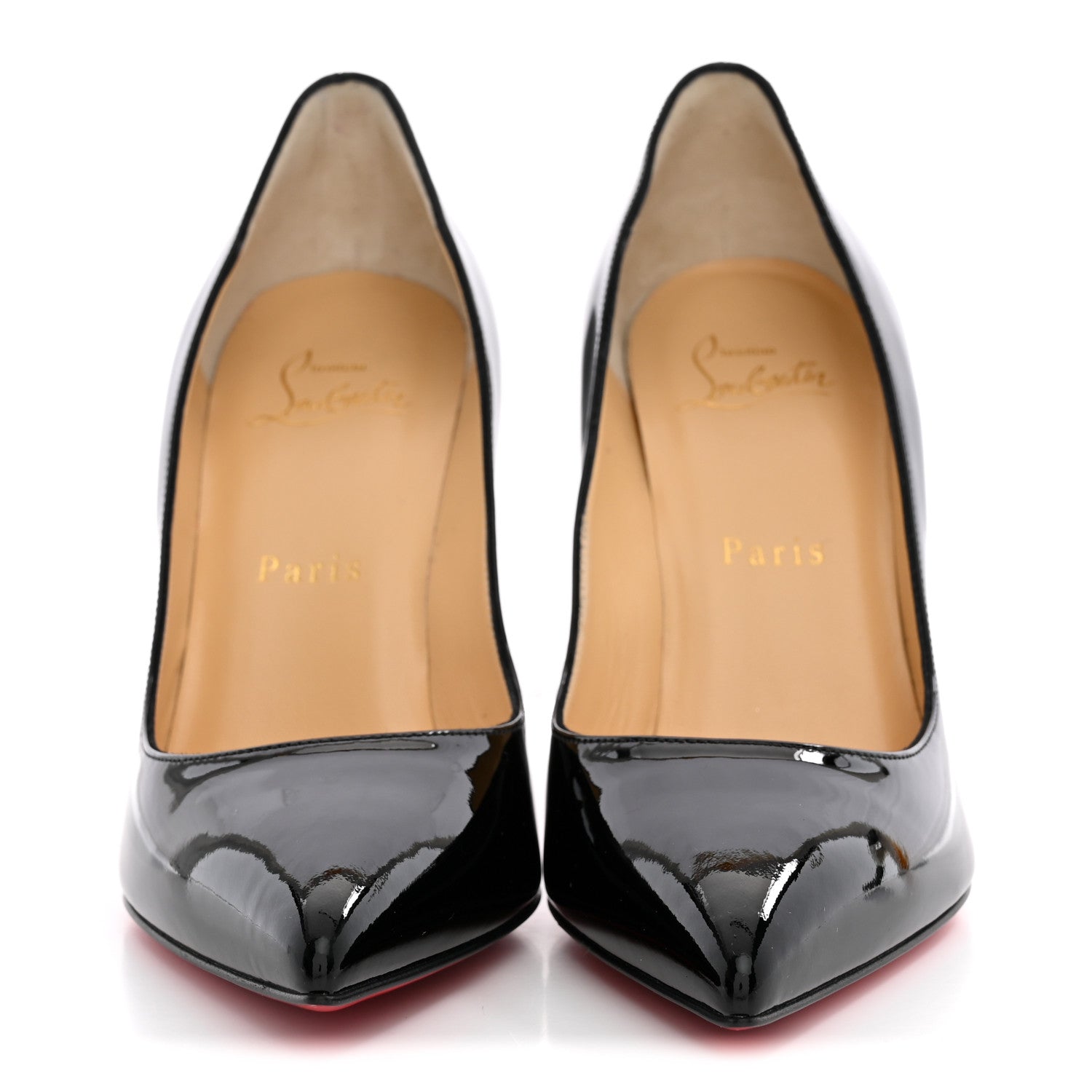 Christian Louboutin Patent Pigalle Follies 100 Pumps 36 Black 3 of 11