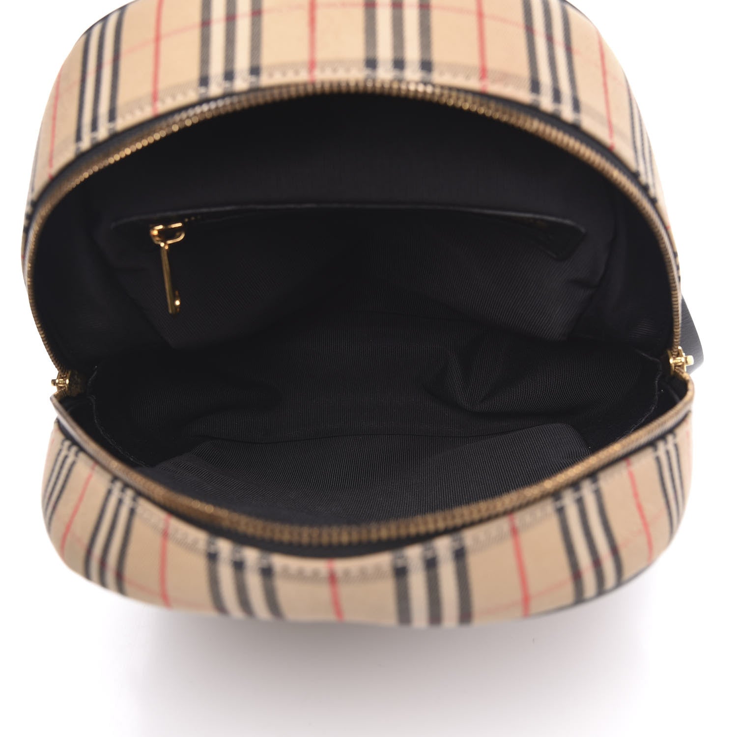 Burberry Smooth Calfskin 1983 Knight Check Link Backpack Black 4 of 8