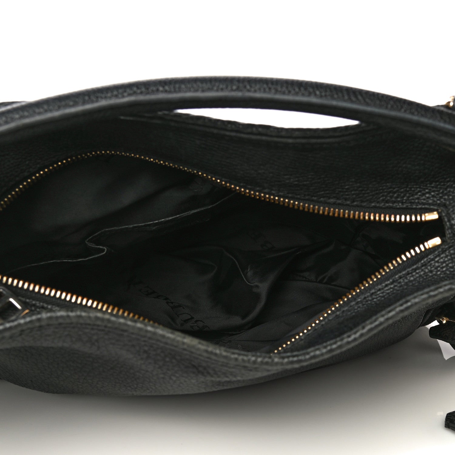 Burberry Calfskin Hobo Black 4 of 10
