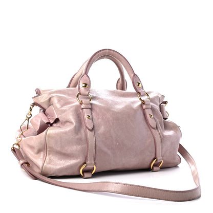 Miu Miu Vitello Lux Large Bow Bag Mughetto 2 of 5