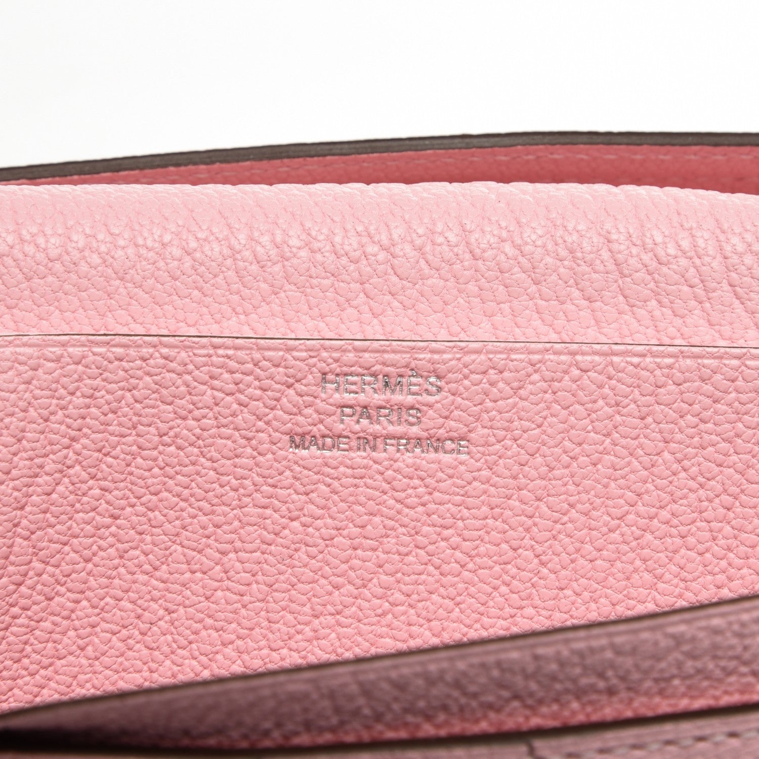 Hermes Chevre Mysore Bearn Gusset Wallet Rose Sakura 6 of 6
